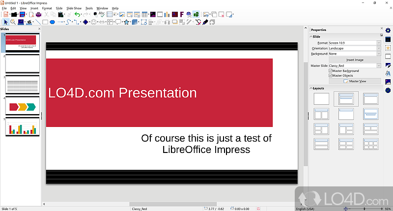 Free Alternative to Word, Excel, PowerPoint - Screenshot of LibreOffice