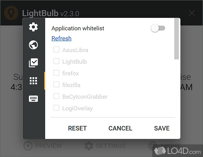 Gamma adjustment utility for PC - Screenshot of LightBulb