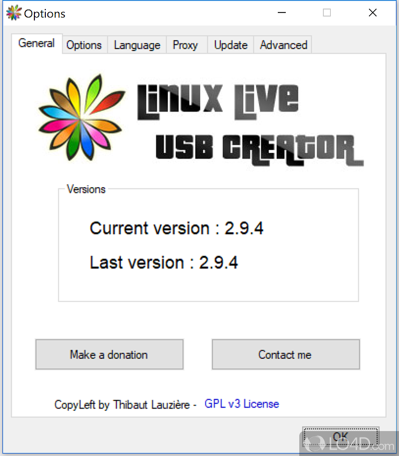 Linux live online usb creator