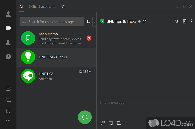 Create an account and connect from various devices - Screenshot of LINE