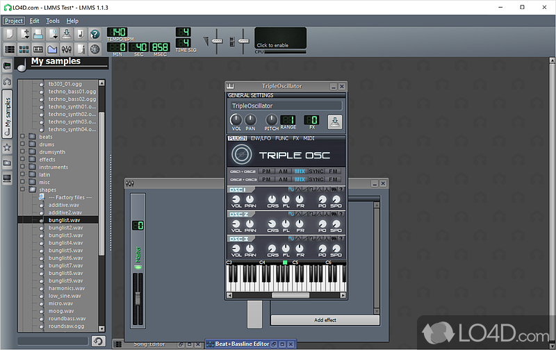 A worth-trying music authoring application - Screenshot of Linux Multimedia Studio