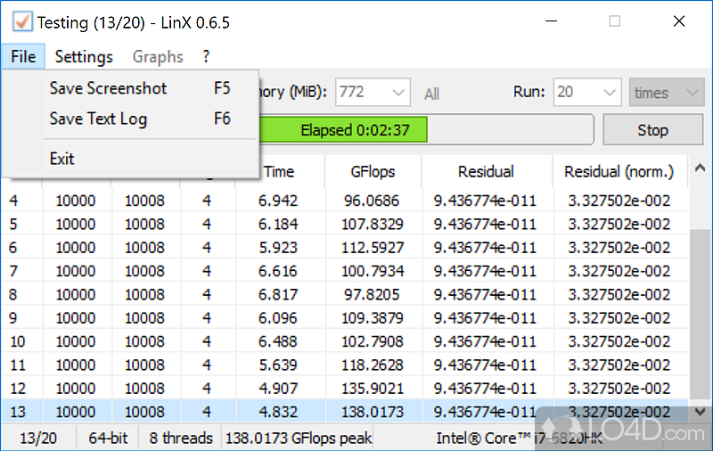 Easy configuration process - Screenshot of LinX