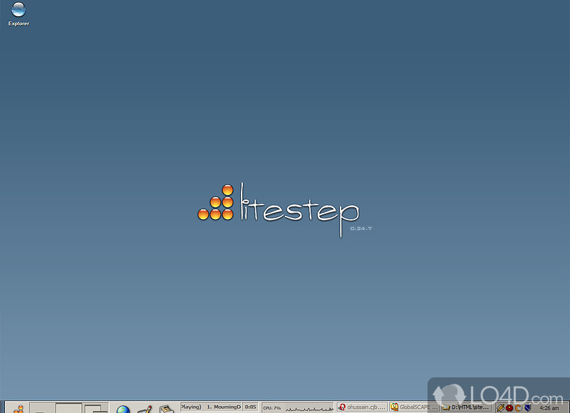 Personalize the desktop - Screenshot of Litestep OTS1/2 Installer