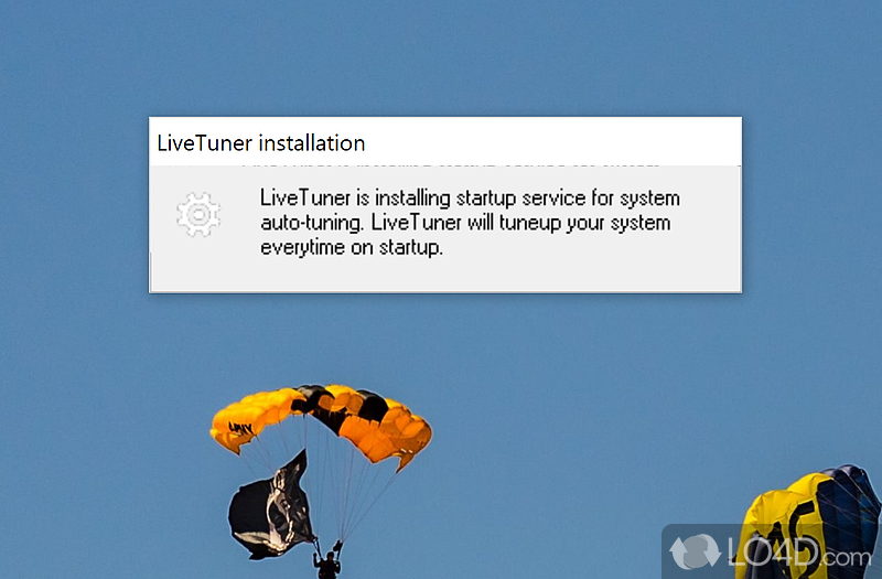 Quick setup and configuration for various optimizations - Screenshot of LiveTuner