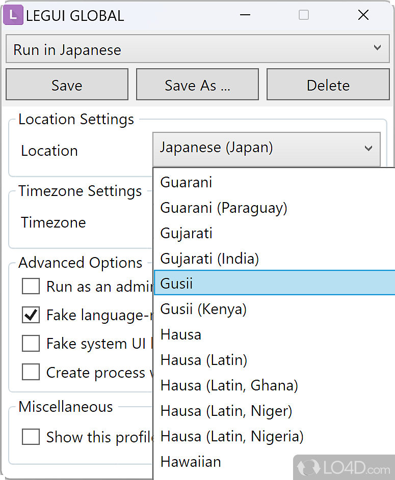 Locale Emulator Screenshots