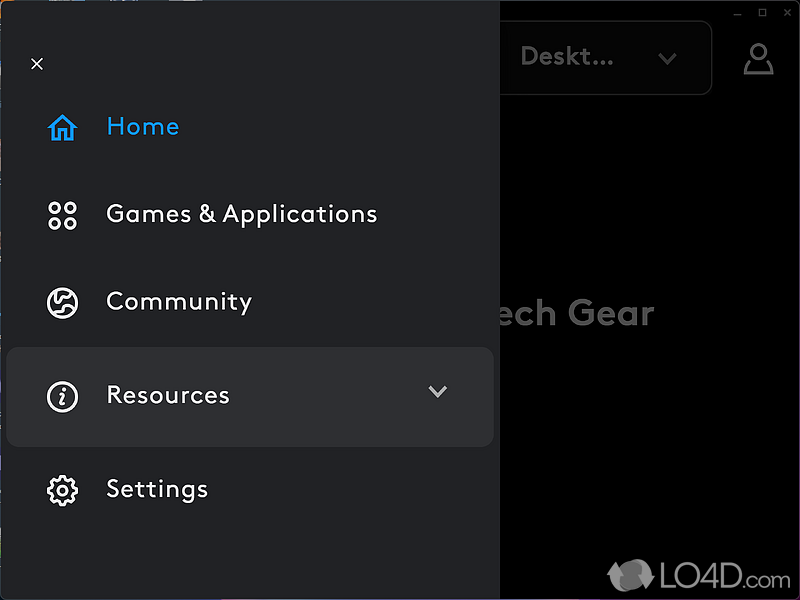 Customize and personalize Logitech peripherals - Screenshot of Logitech G HUB