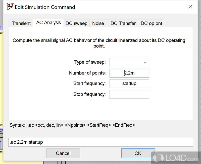 LTspice: Robust and fast - Screenshot of LTspice