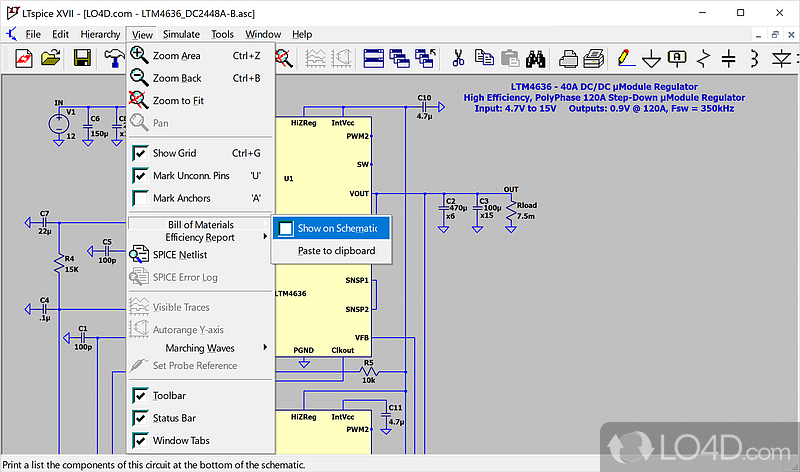 Carefully configure current flow - Screenshot of LTspice