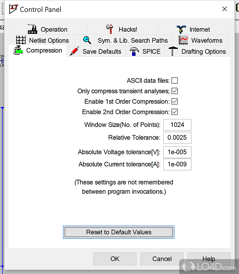 Program to simulate electronic circuits - Screenshot of LTspice