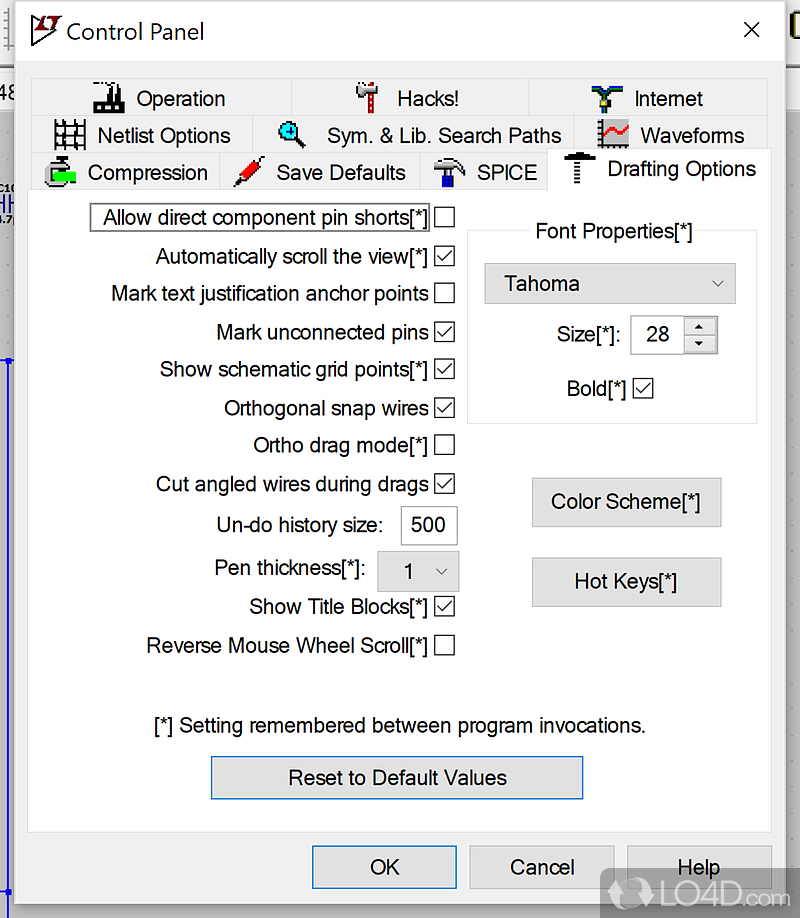 Analog electronic circuit simulator - Screenshot of LTspice