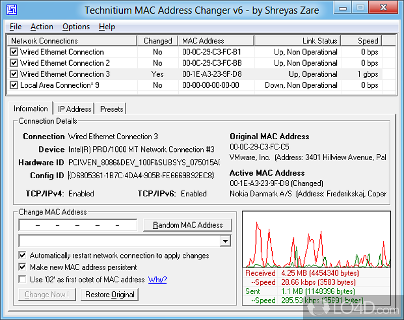 More than what the name suggests - Screenshot of Technitium MAC Address Changer