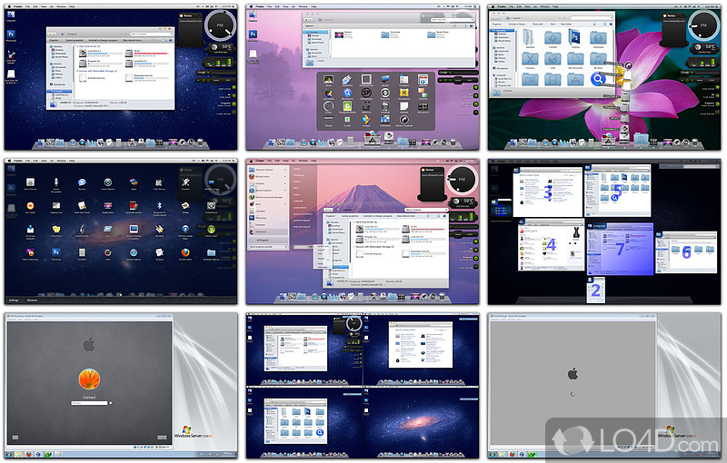 Mac OS X Lion Skin for Windows 7: User interface - Screenshot of Mac OS X Lion Skin for Windows 7