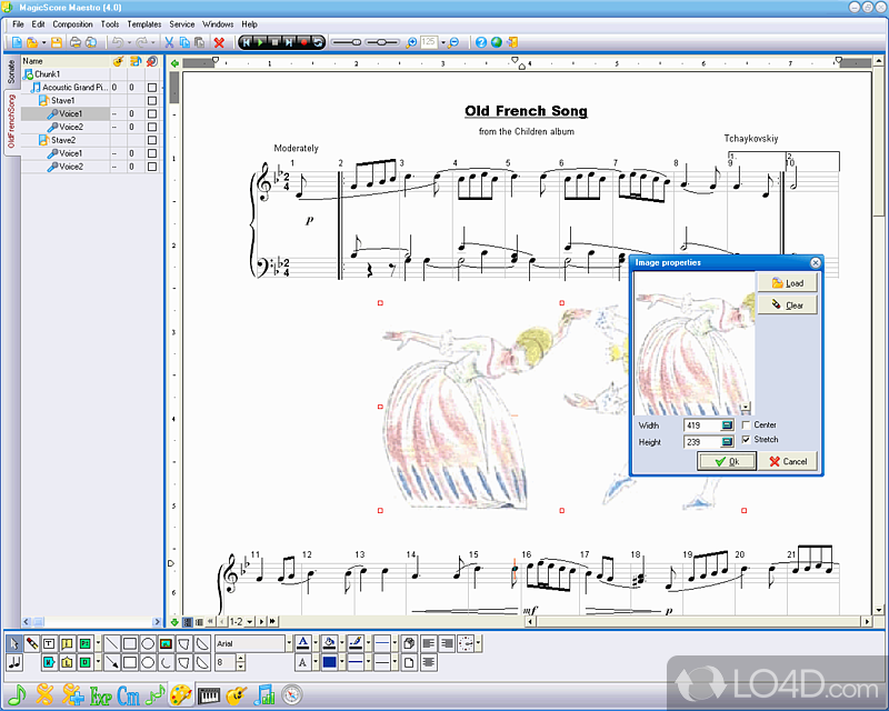 Magnificent, powerful and convenient music notation editor - Screenshot of MagicScore Classic