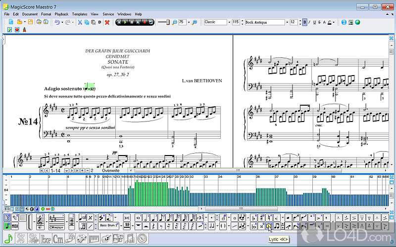 MagicScore Maestro: Music composer - Screenshot of MagicScore Maestro