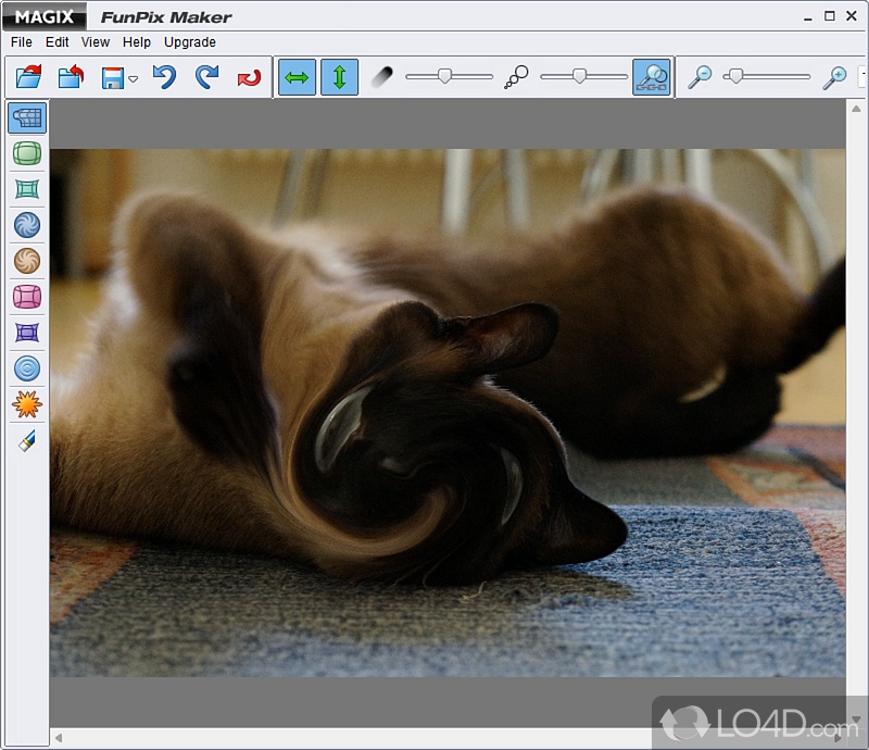 MAGIX FunPix Maker: Deformation tools - Screenshot of MAGIX FunPix Maker