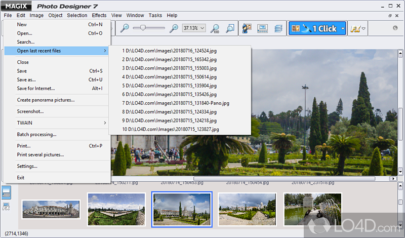 Enhance pictures from digital camera in no time - Screenshot of MAGIX Photo Designer