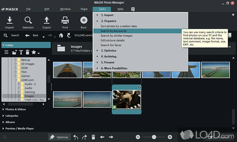 Management and cataloging of your photo collections - Screenshot of MAGIX Photo Manager