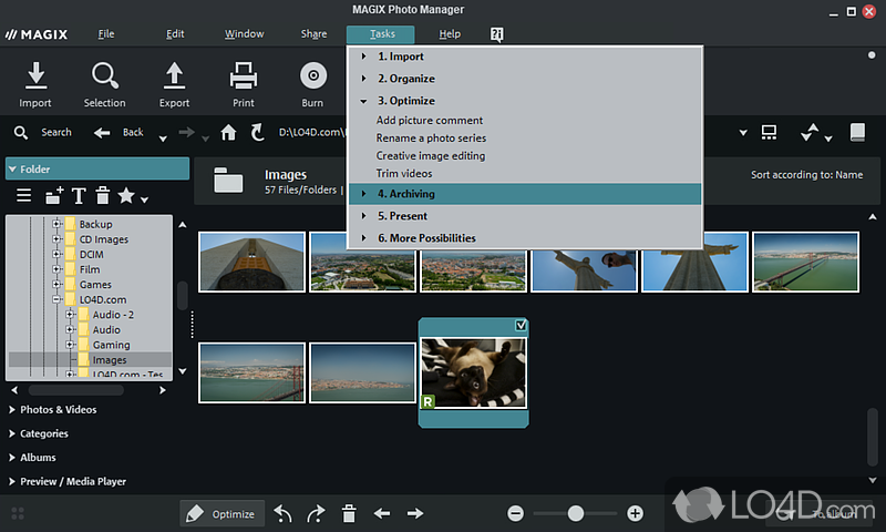 MAGIX Photo Manager: Retouching - Screenshot of MAGIX Photo Manager