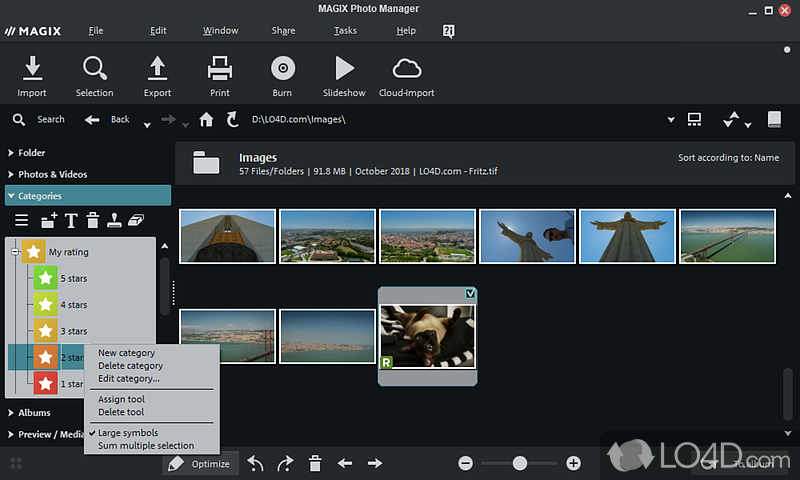 MAGIX Photo Manager: Presentations - Screenshot of MAGIX Photo Manager