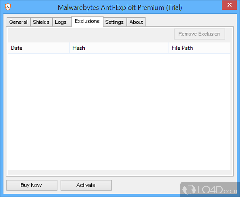 Malwarebytes Anti-Exploit screenshot