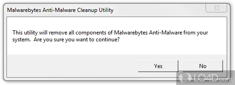 Remove Malwarebytes Anti-Malware from your PC - Screenshot of Malwarebytes Anti-Malware Cleanup Utility