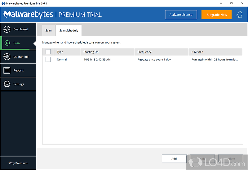 Real-time protection against malware - Screenshot of Malwarebytes Premium