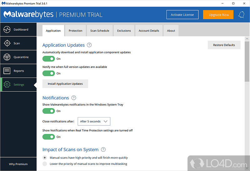 Works on all Windows devices - Screenshot of Malwarebytes Premium