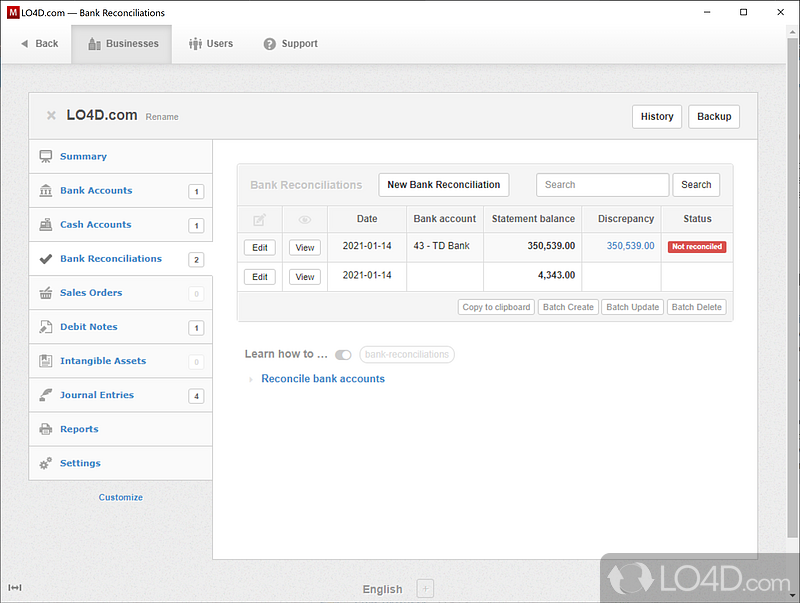 Manager Free Accounting - Screenshot of Manager (Desktop Edition)