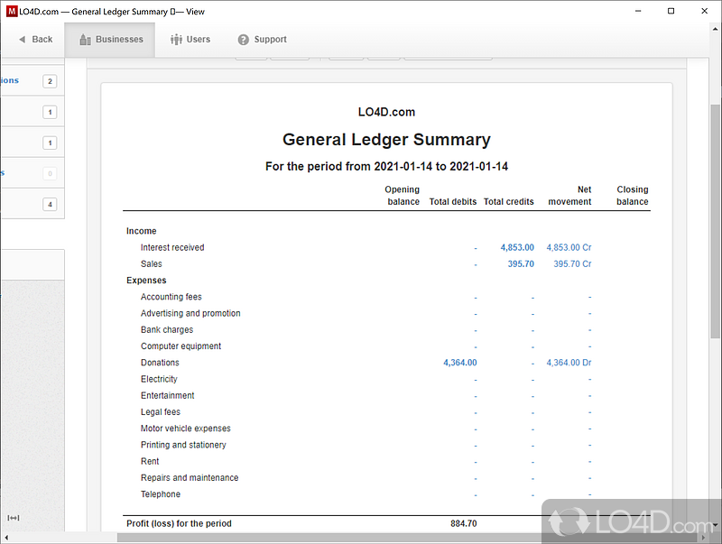 Manager (Desktop Edition): Compute taxes - Screenshot of Manager (Desktop Edition)
