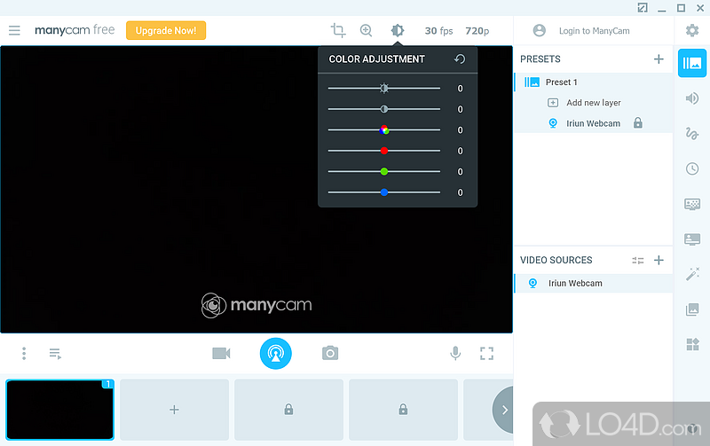 An overall reliable webcam utility - Screenshot of ManyCam