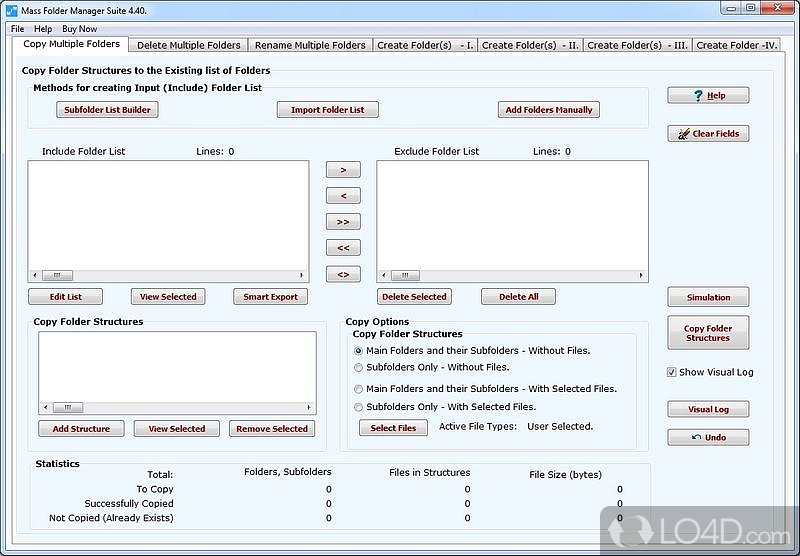 All-in-one multi-folder structure manager - Screenshot of Mass Folder Manager Suite