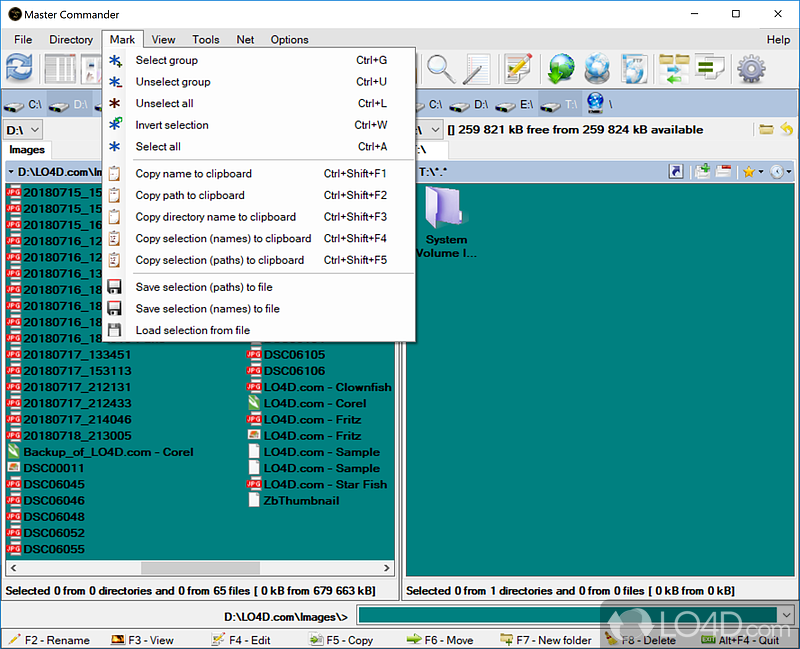 File manager with built-in tools, archive support - Screenshot of Master Commander