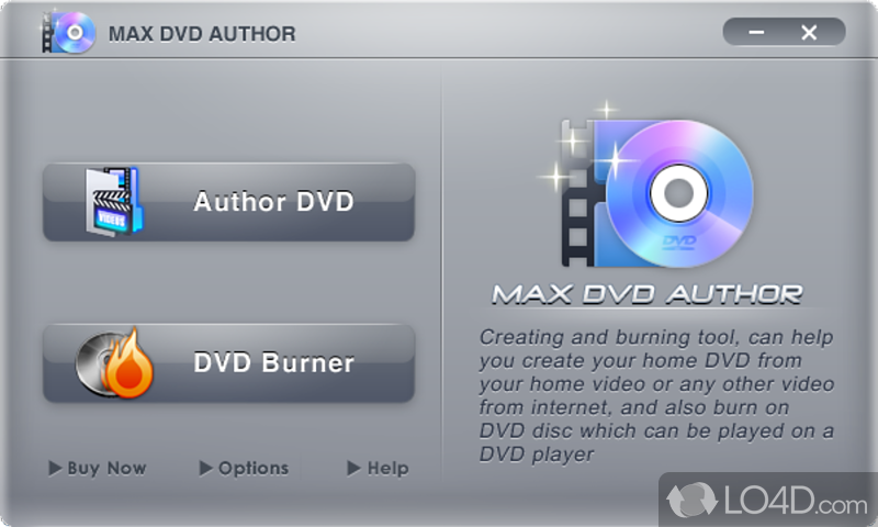Max DVD Author: User interface - Screenshot of Max DVD Author