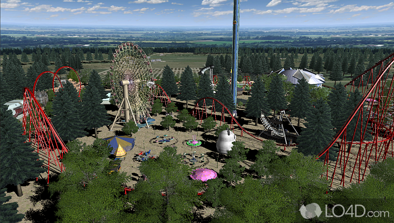 Build your own amusement park - Screenshot of Maximum Roller Coaster
