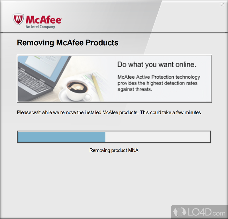 Where it falls short - Screenshot of McAfee Consumer Product Removal Tool