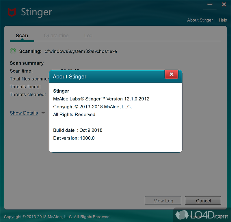Portability advantages - Screenshot of Trellix Stinger