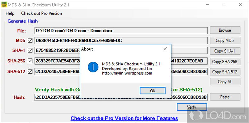 md5 checksum tool