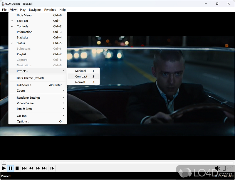 Create and manage playlists - Screenshot of Media Player Classic - Home Cinema