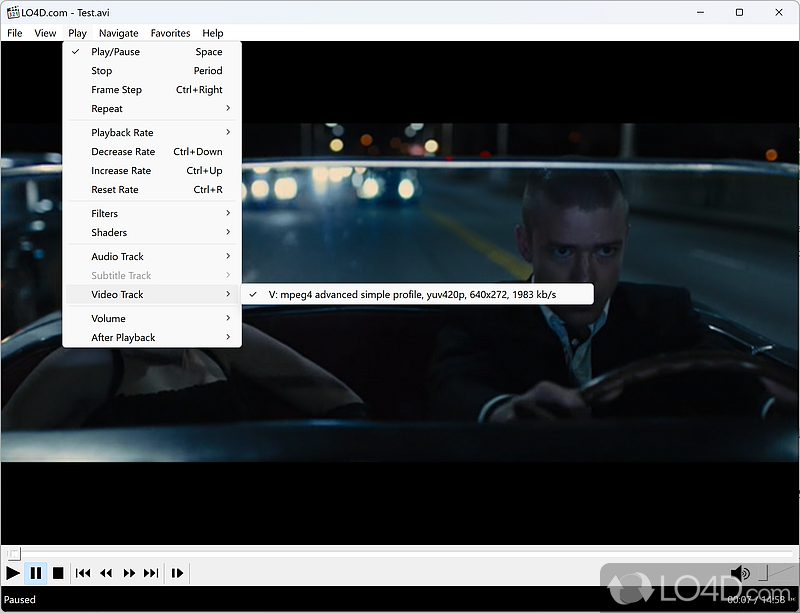 Supports a large variety of formats - Screenshot of Media Player Classic - Home Cinema