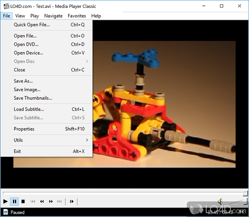Simplest and easiest-to-use - Screenshot of Media Player Classic