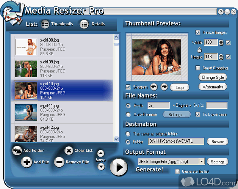 Has thumbnail. Thumbnail Converter. Video Size Resizer.