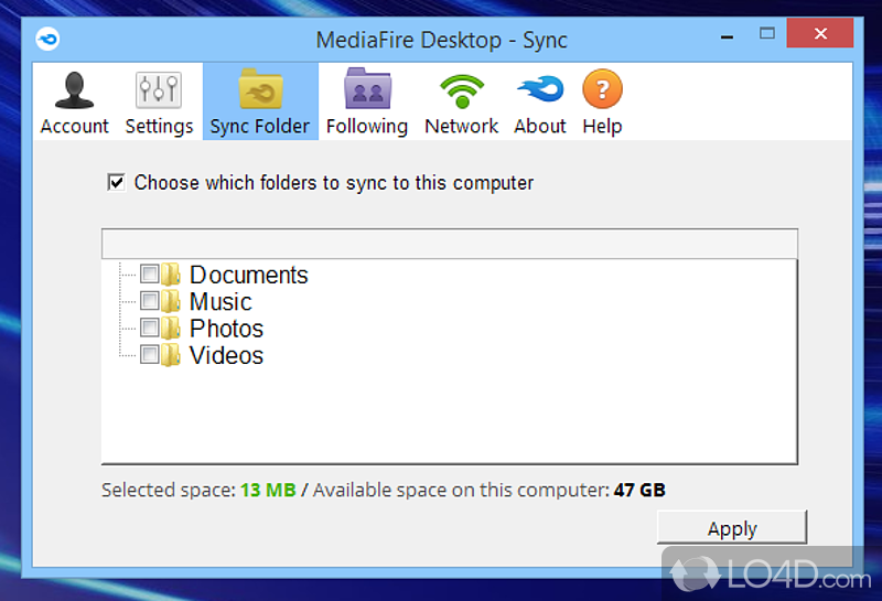 MediaFire Desktop: Easy file sharing - Screenshot of MediaFire Desktop