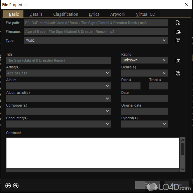 Rename and organize files - Screenshot of MediaMonkey