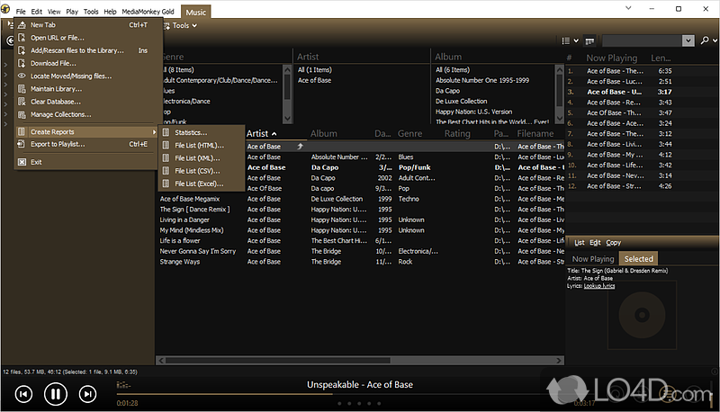 Rich suite of configuration settings - Screenshot of MediaMonkey