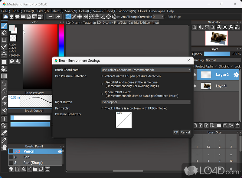 MediBang Paint Pro: Design tools - Screenshot of MediBang Paint Pro