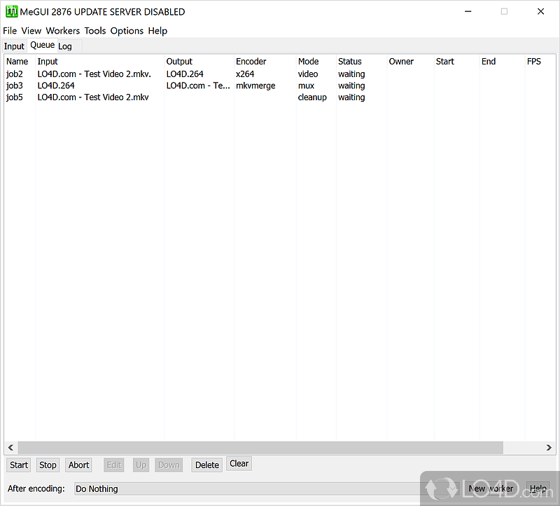 Convert video files or rip DVD - Screenshot of MeGUI