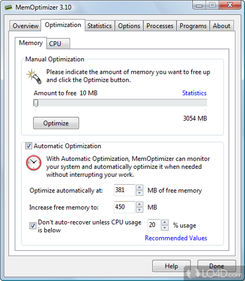 is wise memory optimizer safe