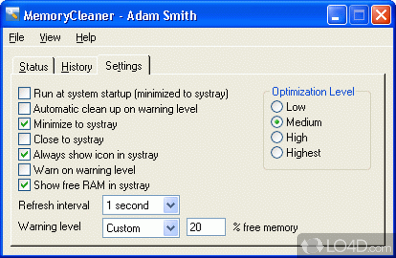 MemoryCleaner: Clean looks - Screenshot of MemoryCleaner