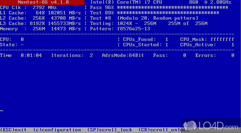 Multiple deployment methods - Screenshot of Memtest86