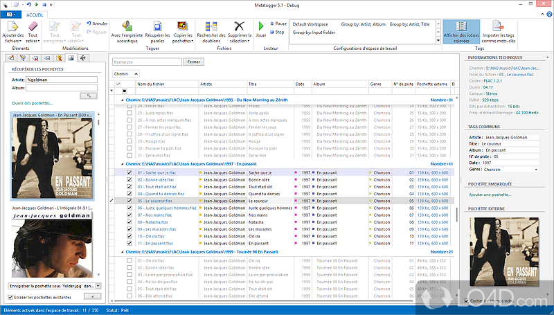 Tag, rename and organize OGG and MP3 files - Screenshot of MetatOGGer